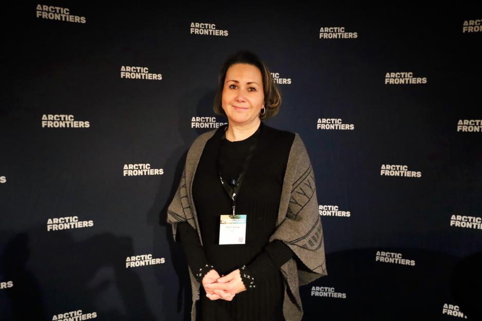 Aaja Chemnitz (IA), representant for Grønland og leder for Grønlandsutvalget i Folketinget, samt leder for Den arktiske parlamentarikerkomiteen, er til stede på konferansen Arctic Frontiers i Tromsø. (Foto: Astri Edvardsen) Aaja Chemnitz.