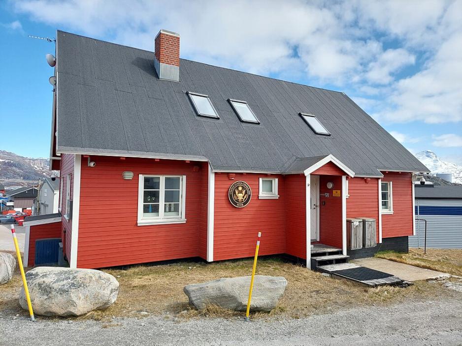 U.S. Consulate in Nuuk. (Photo: Ekrem Canli, CC BY-SA 4.0 via Wikimedia Commons) U.S. Consulate in Nuuk