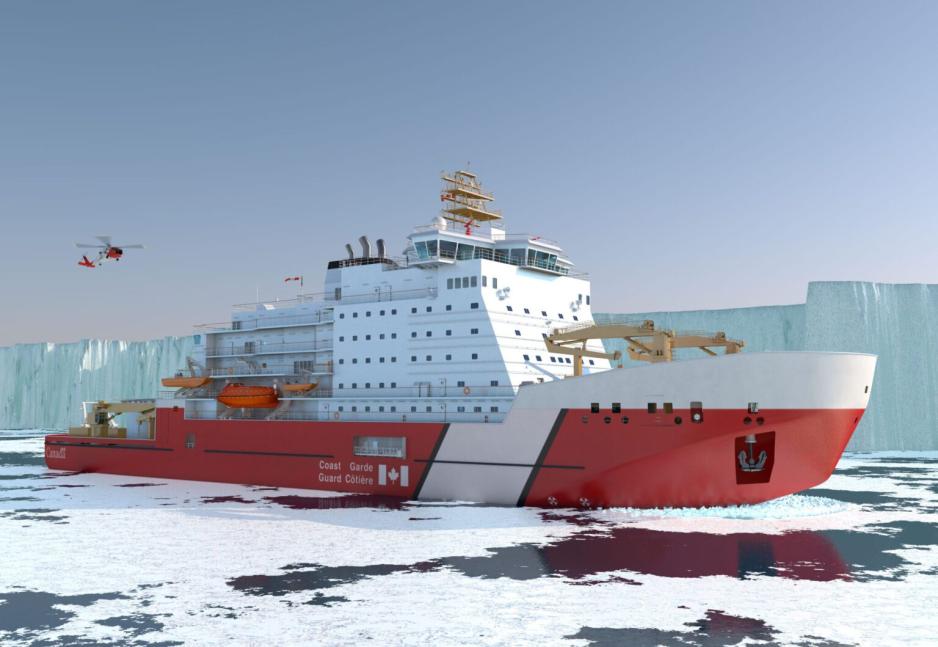 Illustration of the Polar Max icebreaker. (Source: Davie Shipbuilding) Polar Max icebreaker