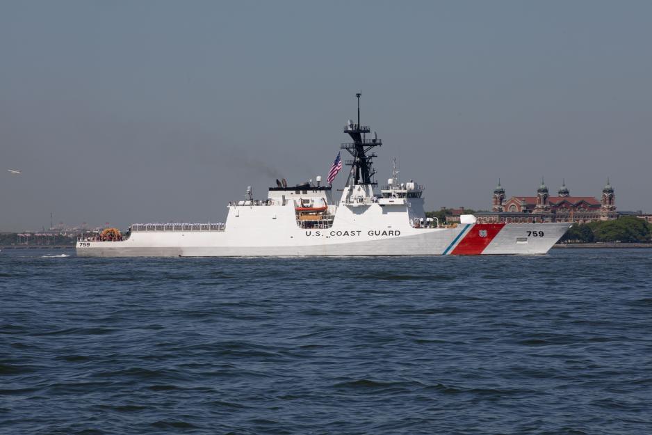 Redirected from participation in the exercise in Northern Norway: The US Coast Guard vessel USCGC Calhoun. It was launched in 2022 and is the tenth in line in the ship class National Security Cutter. (Photo: Leah Moore/the US Navy) Redirected from participation in the exercise in Northern Norway: The US Coast Guard vessel USCGC Calhoun. It was launched in 2022 and is the tenth in line in the ship class National Security Cutter. (Photo: Leah Moore/the US Navy)