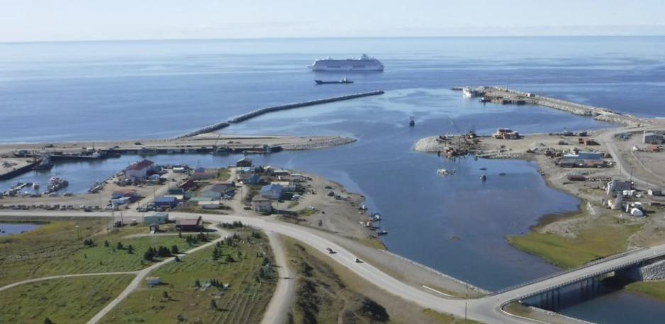 Port of Nome including west and east causeways. (Source: Port of Nome) port of nome