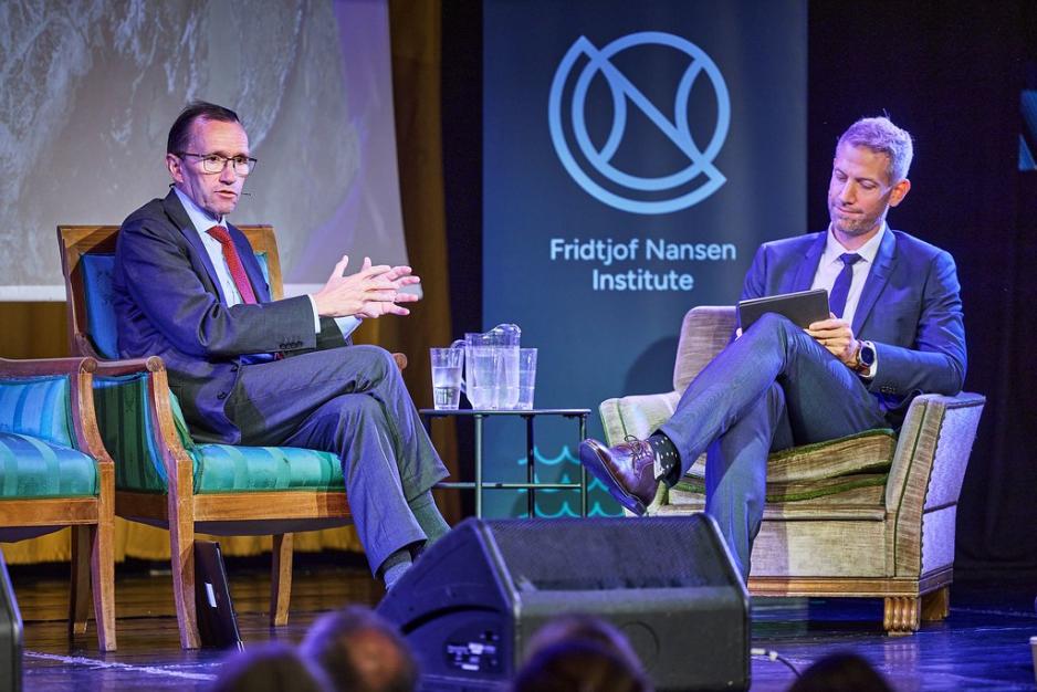 – Hvis det er ett problem man ikke har, så er det "manglende evne" til å ivareta sikkerheten på Grønland – fordi Grønland er en del av Nato, påpeker utenriksminister Espen Barth Eide på Arktisk sikkerhetskonferanse. (Foto: Bård Gudim/FNI) – Hvis det er ett problem man ikke har, så er det "manglende evne" til å ivareta sikkerheten på Grønland – fordi Grønland er en del av Nato, påpeker utenriksminister Espen Barth Eide på Arktisk sikkerhetskonferanse. (Foto: Bård Gudim/FNI)