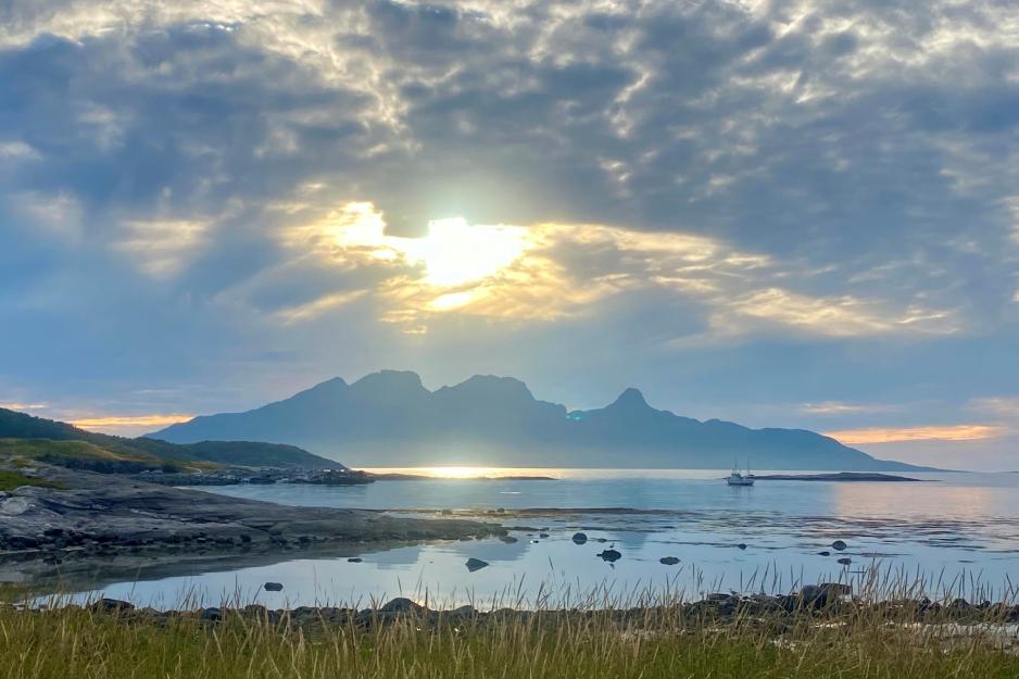 Landegode sett fra Mjelle, Bodø Landegode sett fra Mjelle, Bodø