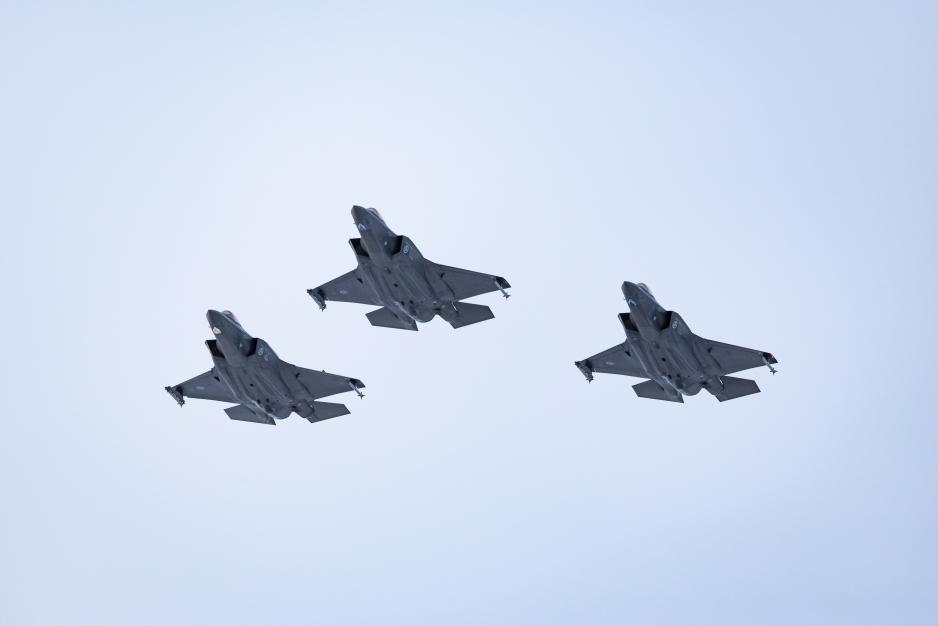 Norske F-35 jagerfly. (Foto: Fabian Helmersen/Forsvaret)