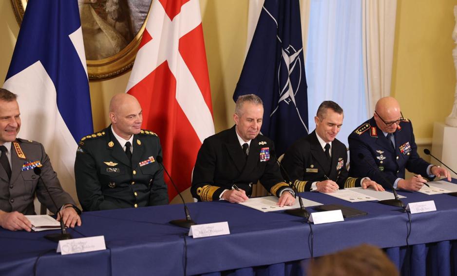 Markering av nordiske land under JFC Norfolk