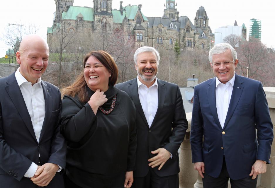 The leaders of the AEC photographed The leaders of the AEC photographed