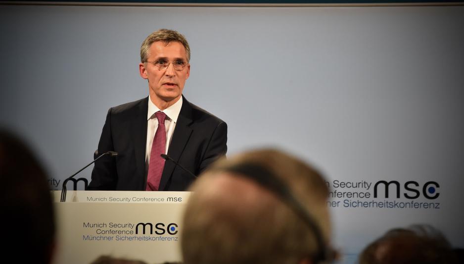NATO Secretary General Jens Stoltenberg addresses Munich Security Conference. (Photo: NATO)