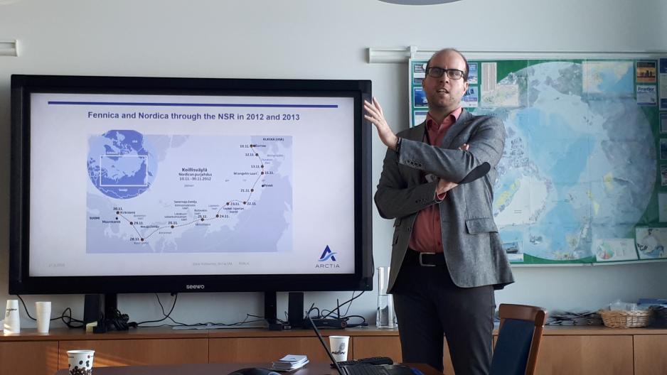 - It took the Finnish icebreakers “Nordica” and “Fennica” 20 days to go from Barrow, Alaska to Kirkenes, Norway through the Northeast Passage in 2012 and 2013, says Communications Manager Eero Hokkanen of Arctia. As far as anyone can tell, these are the fastest passage sailing times so far. (Photo: Arne F. Finne)
