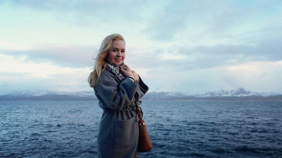 - We have a cold region, but warm hearts, says Russian Anastasia Oparina (21), who believes in change and development in the north. (Photo: Private)