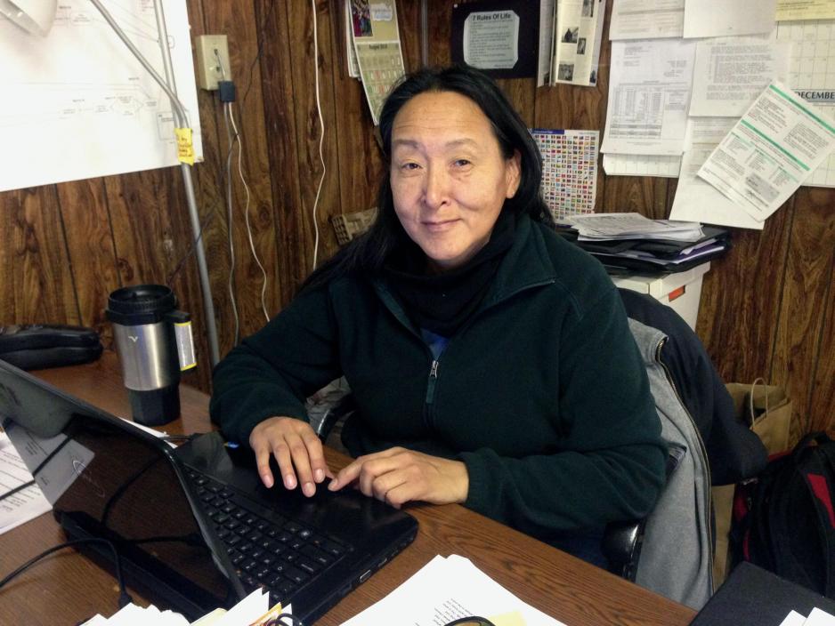Colleen Swan, tidligere byrådsleder og flyttekoordinator i Kivalina, Alaska. (Foto: Joaqlin Estus)