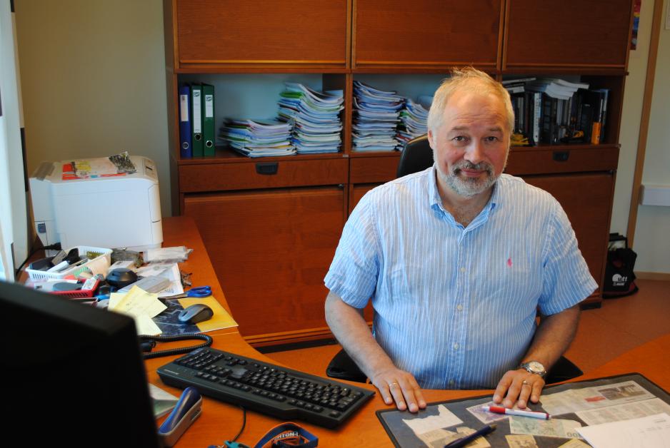 - Det spilles nærmest kinasjakk med arbeidsplassene i norsk entreprenørbransje, sier konsernsjef Frode Nilsen i LNS. (Foto: Arne F. Finne)