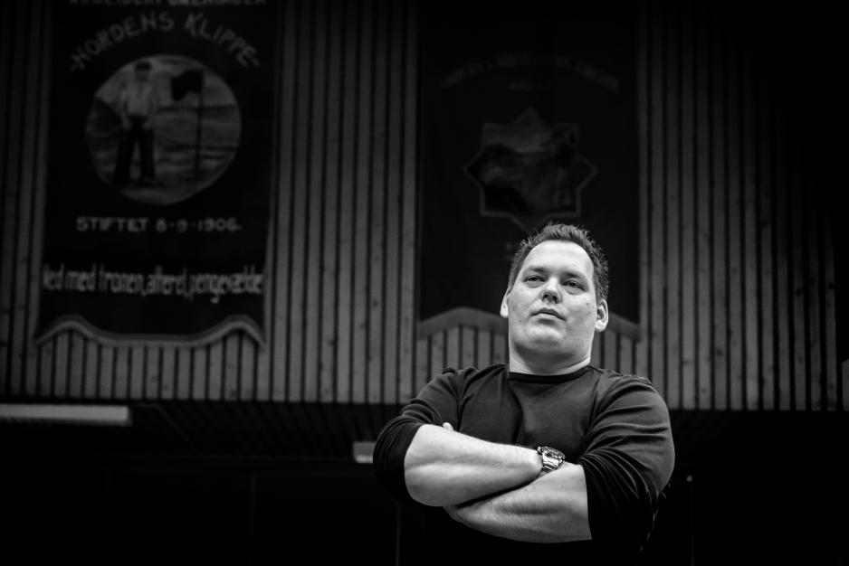 Lederen i Nordens Klippe, gruvearbeiderforeningen i Kirkenes, Henning Bråten, er en lykkelig mann i dag. -Stemningen er nesten ekstatisk, sier han til HNN. (Foto: Yngve Grønvik/Syd Varanger Avis).