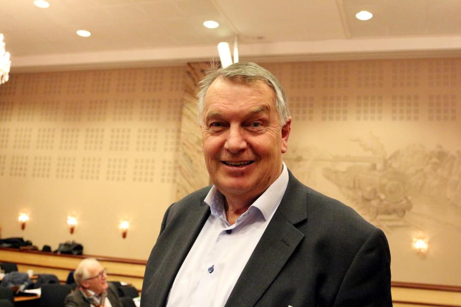 Jon Austrheim brenner for å flytte mer gods over på jernbane. (Foto: Linda Storholm)