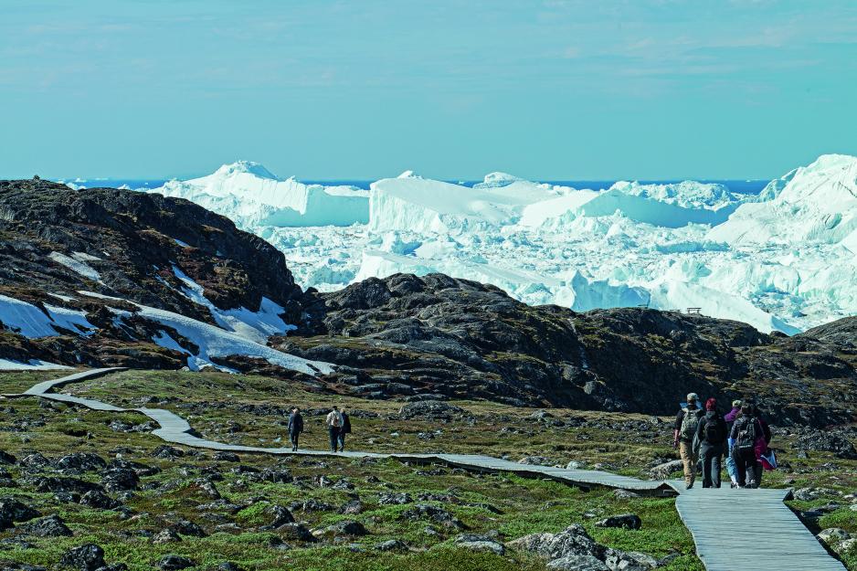 Utsikt over Ilulissat Isfjord. (Foto: Jens V. Nielsen)