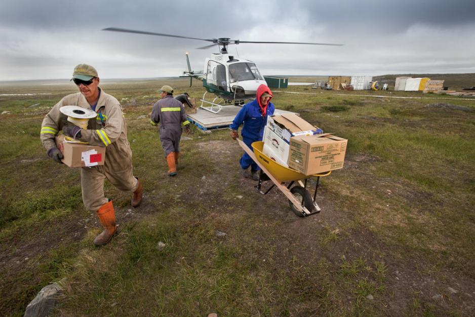 Foreløpig stoppordre for franske AREVA i planene om urangruve i Nunavut, nord i Canada. Bildet er fra feltarbeidet ved Kiggavik. (Foto: AREVA).