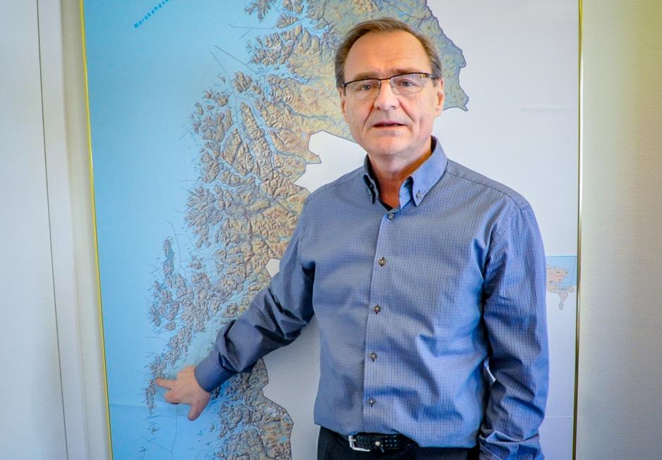Bergenseren Lars Vorland trives i nord. Han kjenner landsdelen, dynamikken mellom sykehusene og vet hvor han vil med helse-Nord-Norge. (Foto: Christine Karijord)