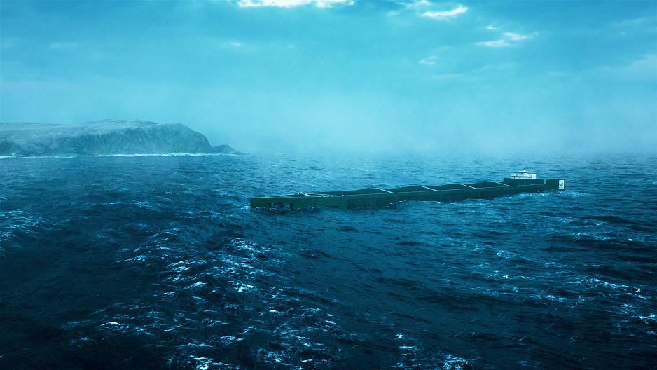 Ocean Farm from Nordlaks in stormy conditions. (Illustration. Image: Nordlaks)