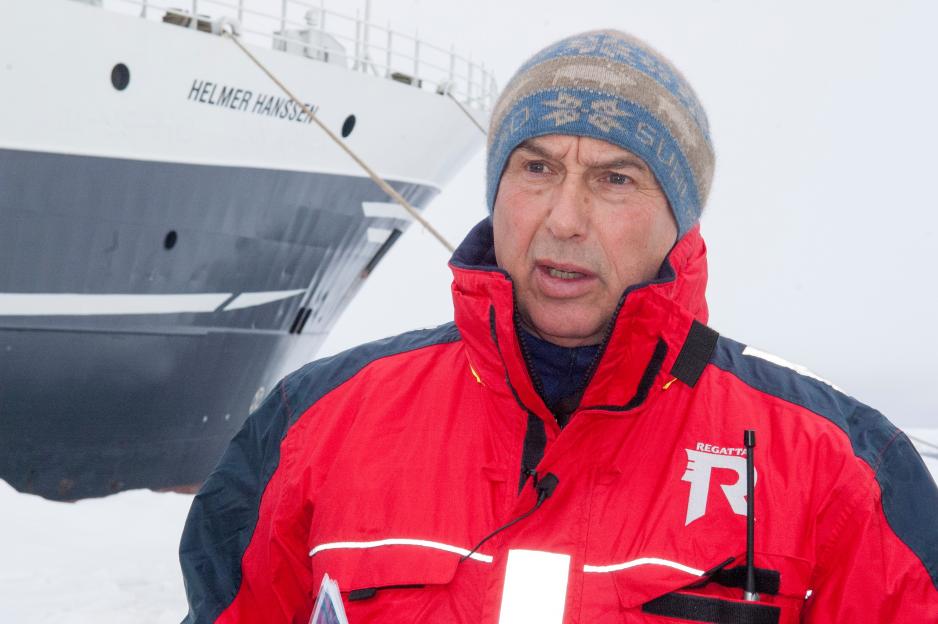 Toktleder og professor i biologi ved UiT Paul Wassmann. (Foto: Karine Nigar Aarskog, UiT)