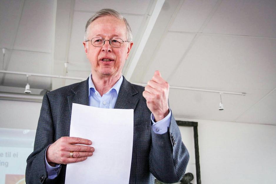 Per Morten Vigtel prosjektleder da Fornebu flyplass skulle gjøres om til et kunnskapssenter for utdanning, forskning og næringsliv. (Foto: Forum for miljøteknologi)