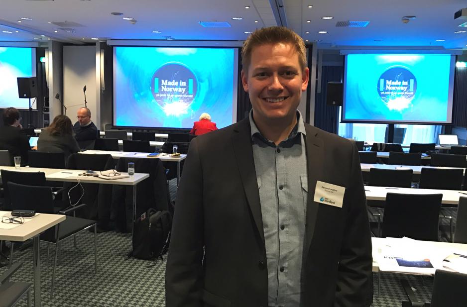 Managing Director Raymond Langfjord of Brønnøy Kalk. (Photo: Linda Storholm)