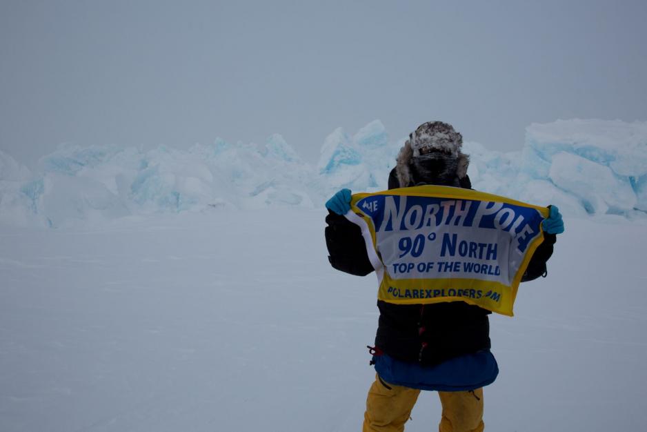 Reaching the North Pole was a grand achievment. A long-desired expedition that gave him the taste for more. (Photo: Private)