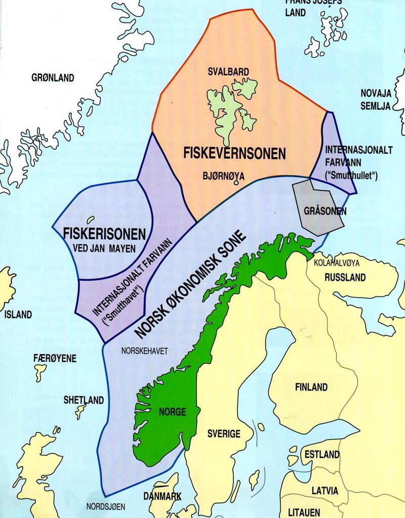 Sjøområder Norge (Foto Sjøforsvaret)