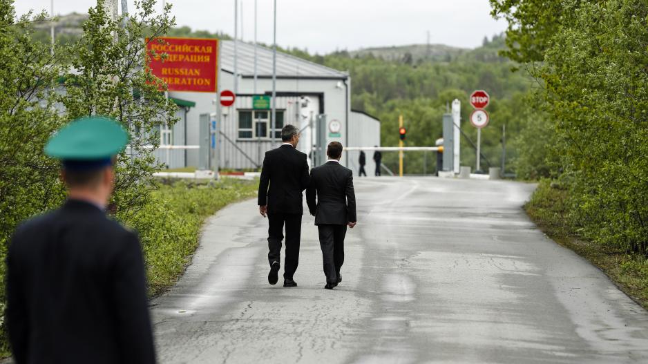 Grensestasjonen på Storskog. (Foto: Kilian Munch/UD) Storskog grensestasjon
