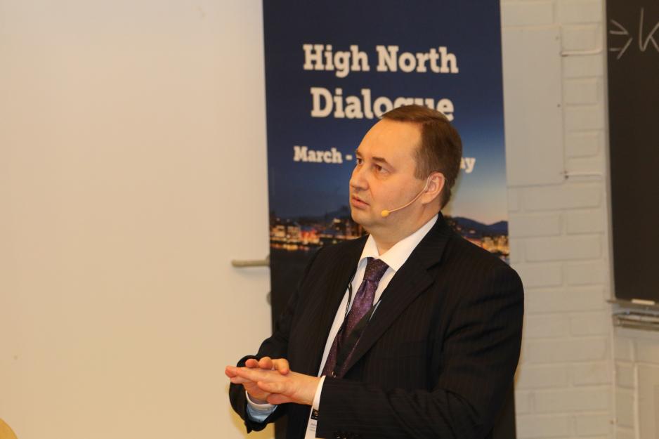 Mikhail Noskov, generalkonsul ved det russiske generalkonsultatet i Kirkenes. High North Dialogue 2015. (Foto: Hege Eilertsen)