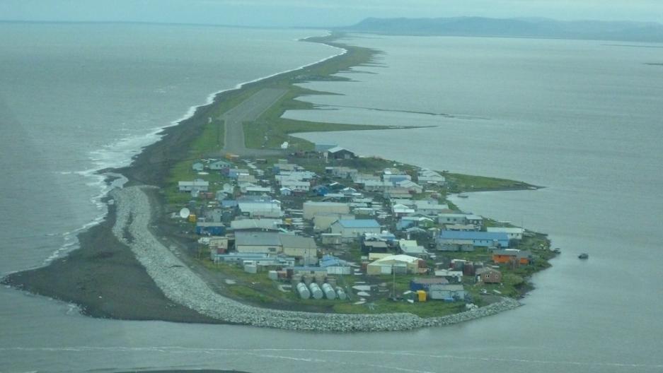Permafrost in Kivalina, Alaska The village of Kivalina, Alaska, is expected to succumb to coastal erosion within a decade (Photo: Relocate Kivalina)