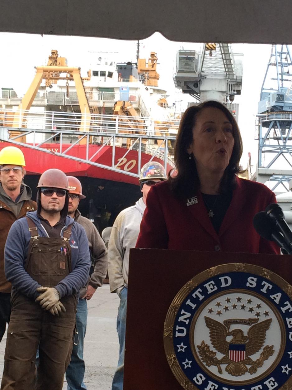 Senator Maria Cantwell besøkte nylig isbryteren