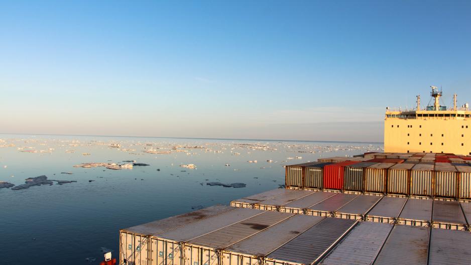 Overlooking 660 reefer containers on the Venta Maersk.