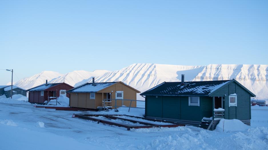 Svea, maskinisthytter. Svalbard.