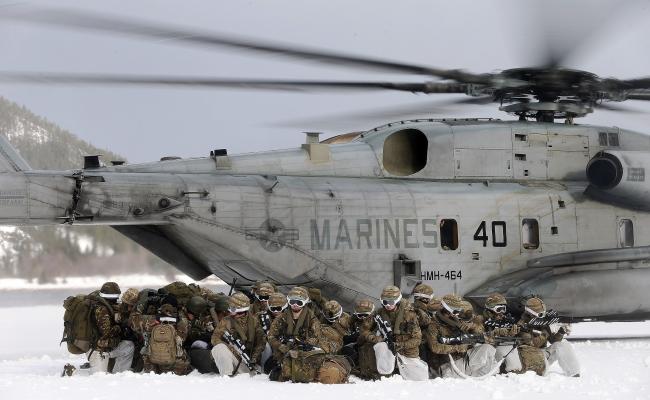 US Marines exercising in North Norway (Source: Torbjørn Kjosvold/Norwegian Armed Forces). // Amerikanske marinesoldater øver i Nord-Norge. (Foto: Torbjørn Kjosvold/Forsvaret)
