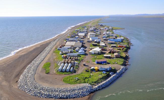 The Alaskan village Kivalina is facing coastal erosion (Source: ShoreZone/Creative Commons) The Alaskan village Kivalina is facing coastal erosion (Source: ShoreZone/Creative Commons)