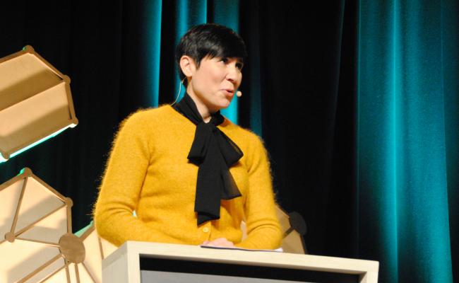 - Stabiliteten og samarbeidet i nord er et resultat av de arktiske statenes harde politiske arbeid, sier utenriksminister Ine Eriksen Søreide. (Foto: Arne F. Finne).