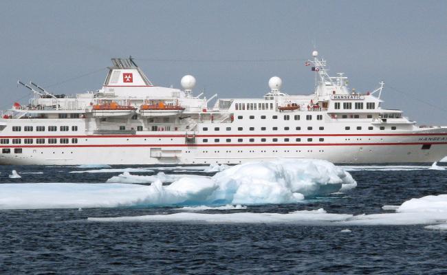 MV Hanseatic in the Greenland Sea outside of Ittoqqortoormiit