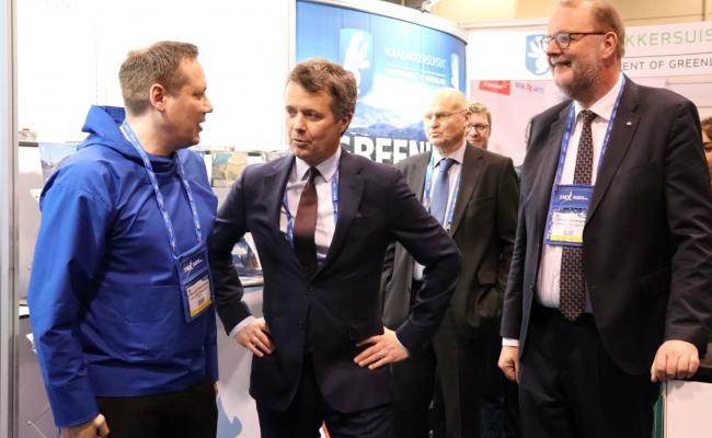 Den danske kronprins Frederik deltok aktivt under promoteringen av Grønland i Canada sist uke. (Foto: Karolina Vaseva/Denmark in Canada).