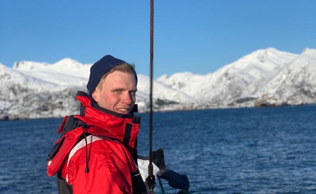 Andreas Semmingsen på havet