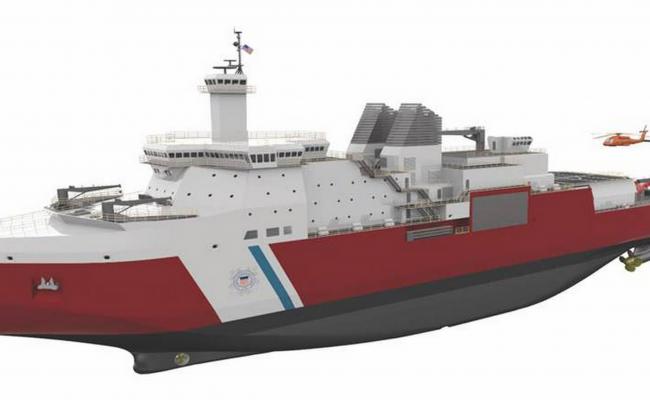 Computer rendering of the new USCG Polar Security Cutter. (Source: USCG/VT Halter Marine) USCG Polar Security Cutter