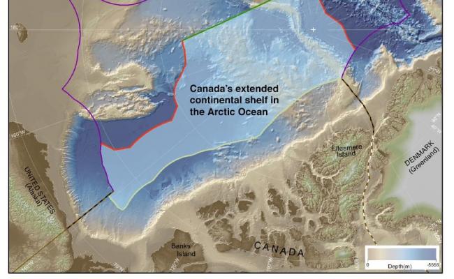 Kart over Canadas krav