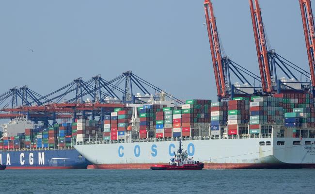 Container Ships at Yangtzekanaa