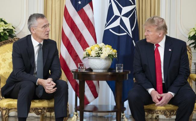 Jens Stoltenberg og Donald Trump, Det hvite hus 2019 Jens Stoltenberg og Donald Trump, Det hvite hus 2019