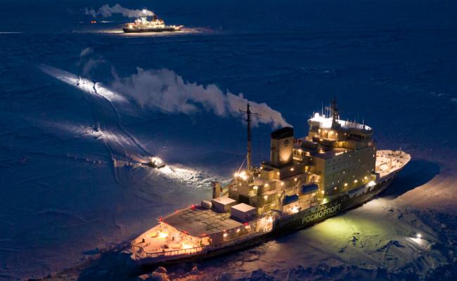 Kapitan Dranitsy with Polarstern