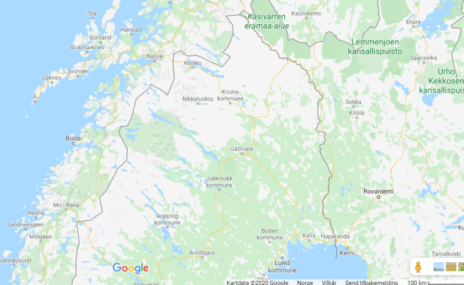 Kiruna, nord-sverige Kiruna, nord-sverige
