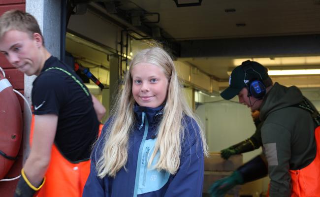 Ungdomsfisker Nikoline Andreassen (12) i Bodø