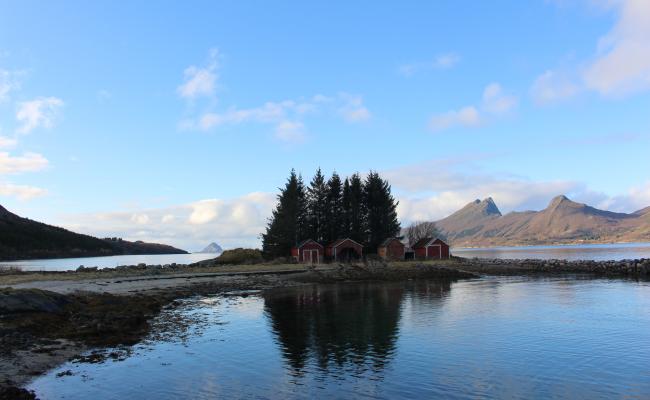 Vassdalsvik i Meløy kommune. Bolga i bakgrunnen. (Trine Jonassen/High North News)