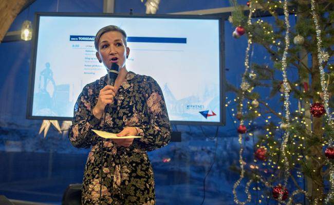 Leder for Kirkeneskonferansen, Guro Brandshaug på konferansen i 2018. (Foto: Jonas Karlsbakk)