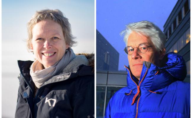 Marit Reigstad og Alf Håkon Hoel er begge professor ved UiT Norges arktiske universitet (Foto: Magne Velle/The Wilson Center)