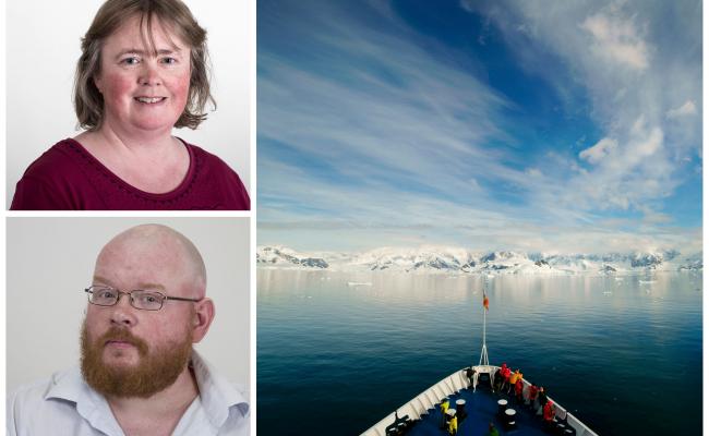 Mette Sørensen og Ketil Eiane. (Foto: Nord universitet)