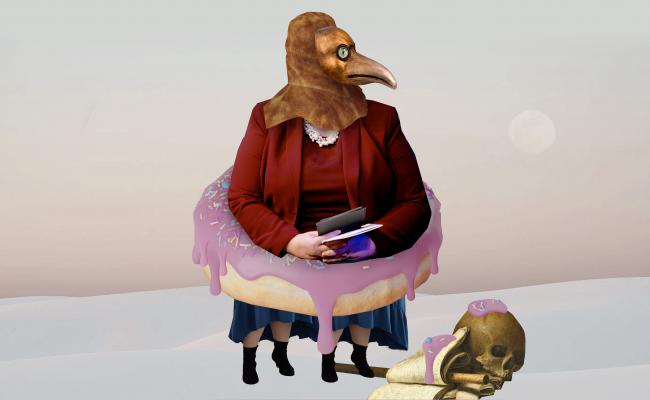 Erna drypper. (Illustrasjon: Martin Losvik) Erna drypper. (Illustrasjon: Martin Losvik)